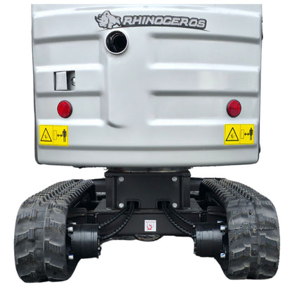 NEU Rhinoceros KS10-8 Diesel Mini-Bagger - 10 PS, 1 Zylinder Motor inkl. Schaufelpaket - 200 mm, 380 mm, Schnellwechsler, Hydraulischen Daumen Greifer