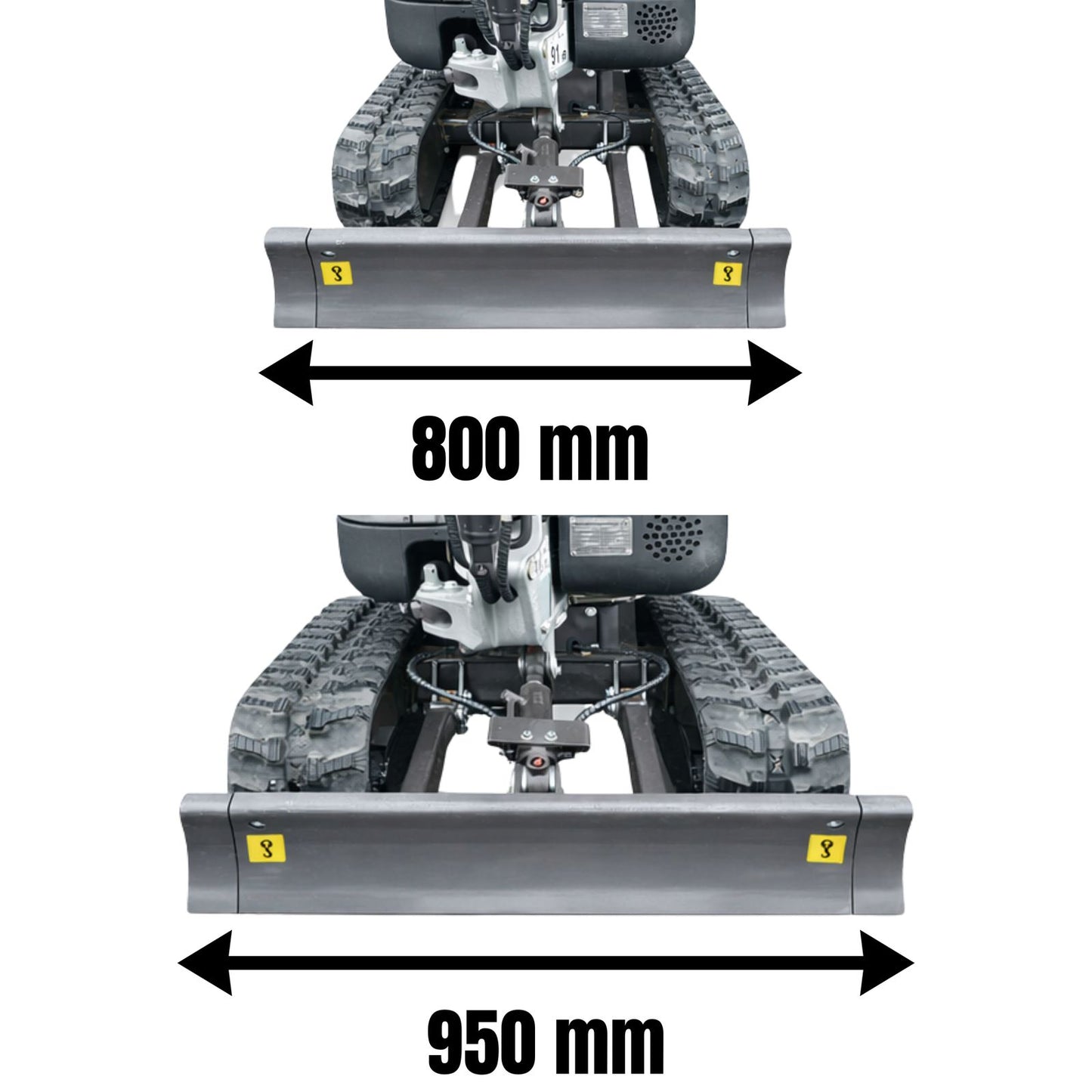 NEU Rhinoceros KS10-8 Diesel Mini-Bagger - 10 PS, 1 Zylinder Motor inkl. Schaufelpaket - 200 mm, 380 mm, Schnellwechsler, Hydraulischen Daumen Greifer