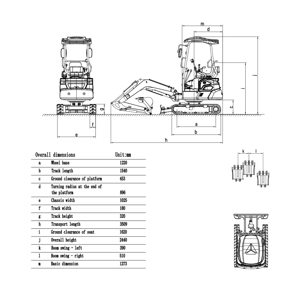Compact excavator 2.0 t electric - XN20EV | GGM Tools