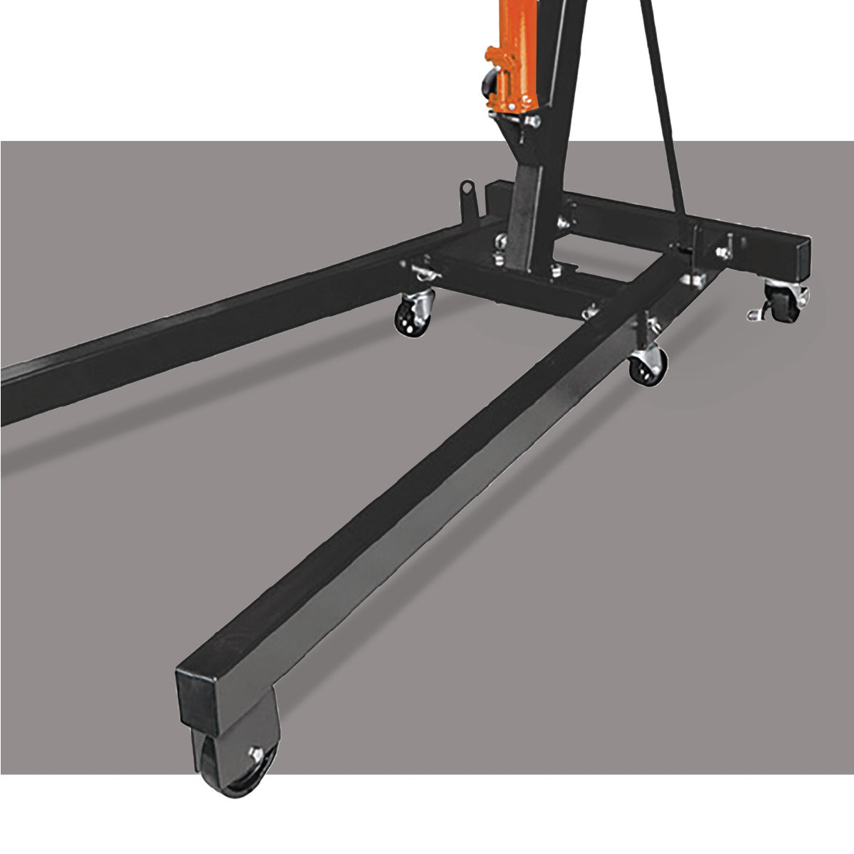 Workshop crane 2000 kg - folding version with spread chassis | GGM Tools