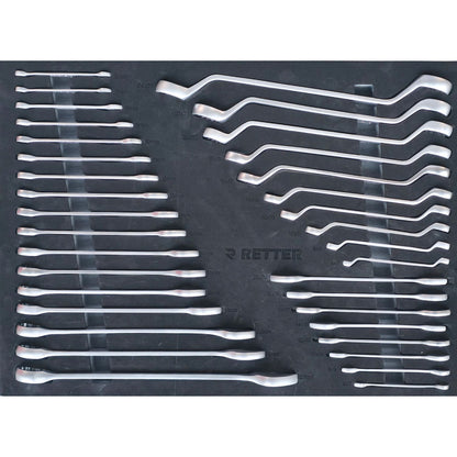 RETTER Werkzeugwagen R5 - 7 Schubladen bestückt 276-tlg. Chrom-Vanadium-Werkzeugset