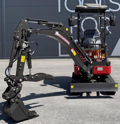 Rhinoceros XN18L diesel mini excavator - Kubota engine 16 HP | GGM Tools