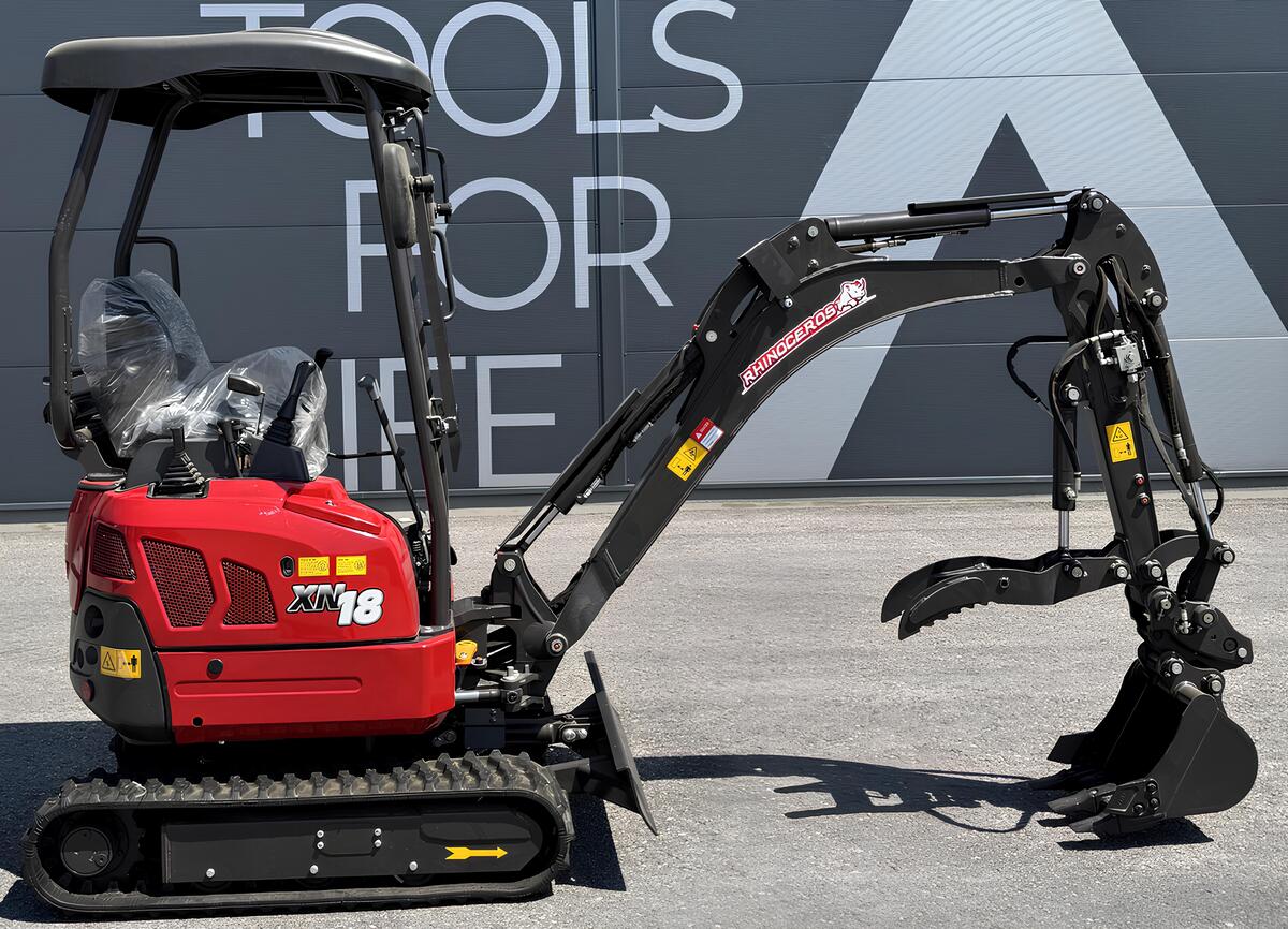 Rhinoceros XN18L diesel mini excavator - Kubota engine 16 HP | GGM Tools