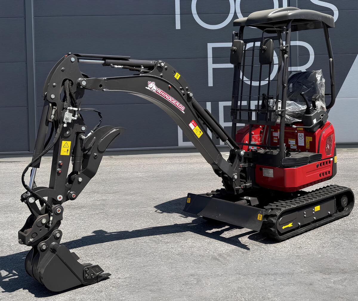 Rhinoceros XN18L diesel mini excavator - Kubota engine 16 HP | GGM Tools